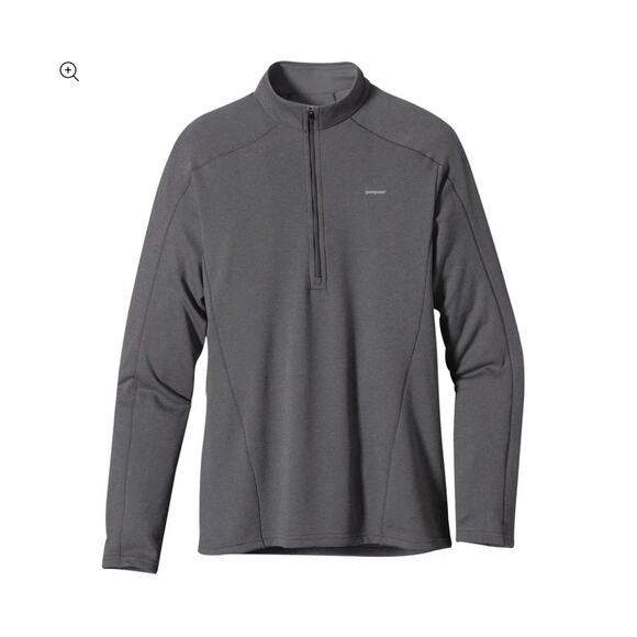 Patagonia Large Capilene 2 Base Layer 1/2 Zip Mens Large Pullover Black - Picture 1 of 8